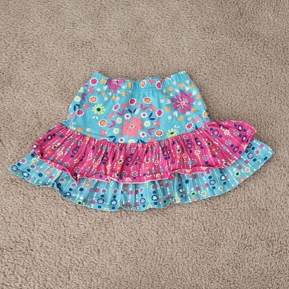 Hanna Andersson Girls Ruffle Skirt, Size 100